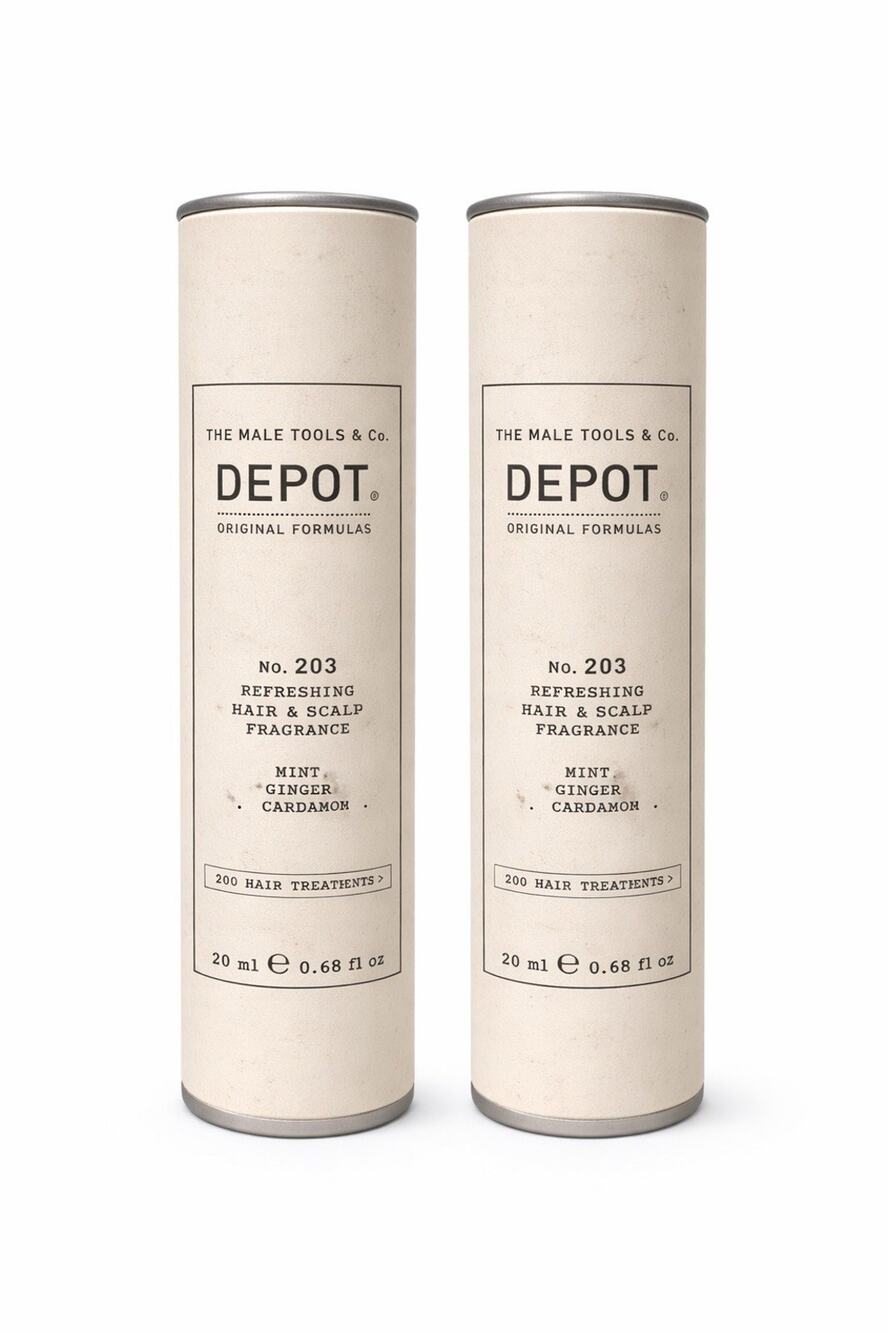 Depot No.203 Refreshing Hair & Scalp Fragrance Mint Ginger Cardamom 0.68oz Lot 2